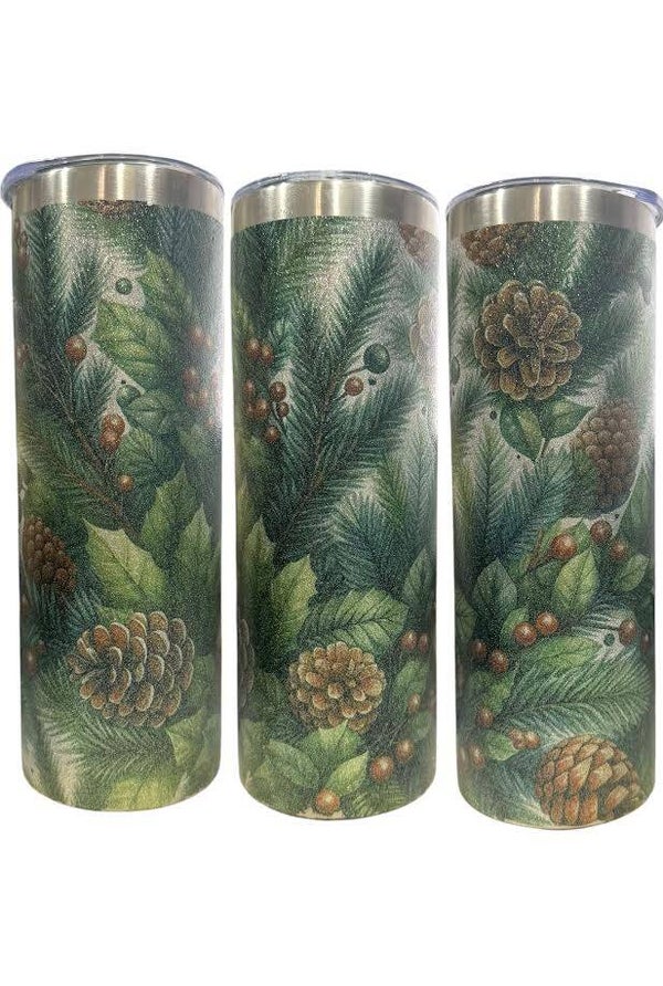 PINECONES-GLITTER CUP