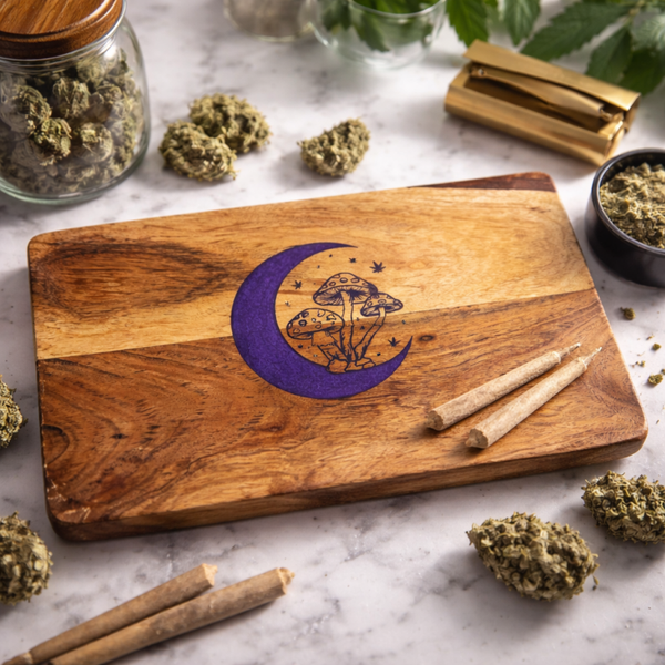 MUSHROOM MOON ROLLING TRAY
