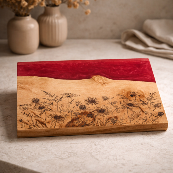 LIGHT RED AND WILDFLOWERS