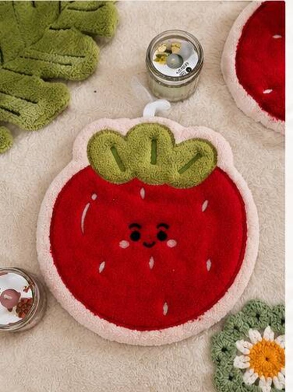 🍓 Strawberry Smiles Hanging Hand Towel