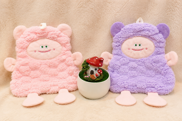 🧸 Fluffy Monster Hanging Hand Towel