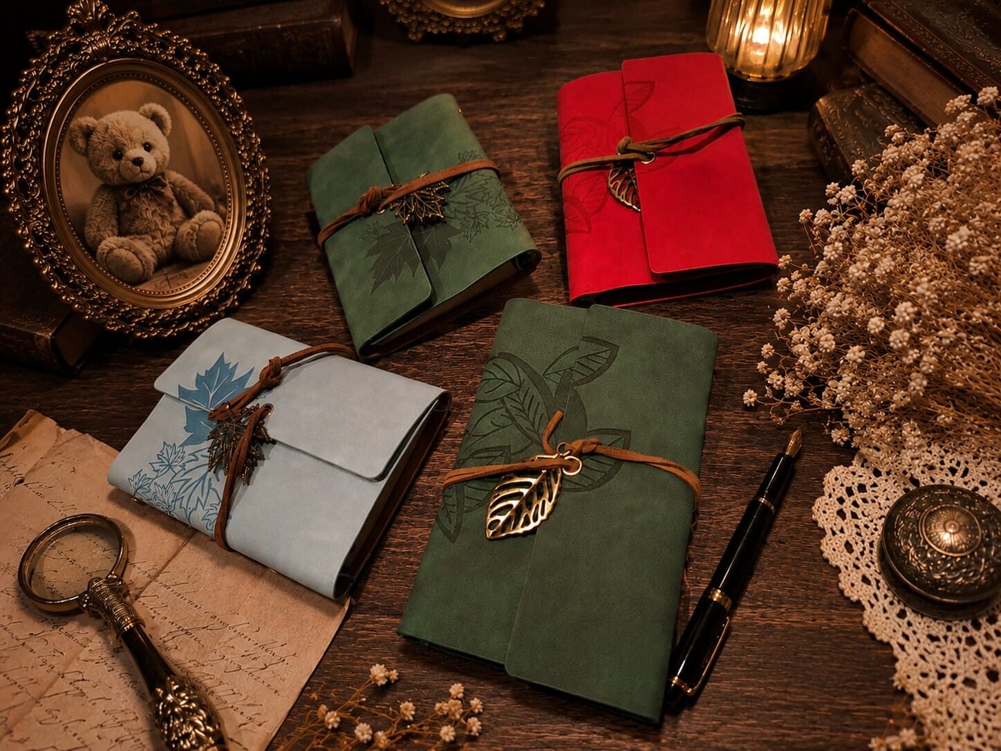📖 Vintage Travel Journal Notebook