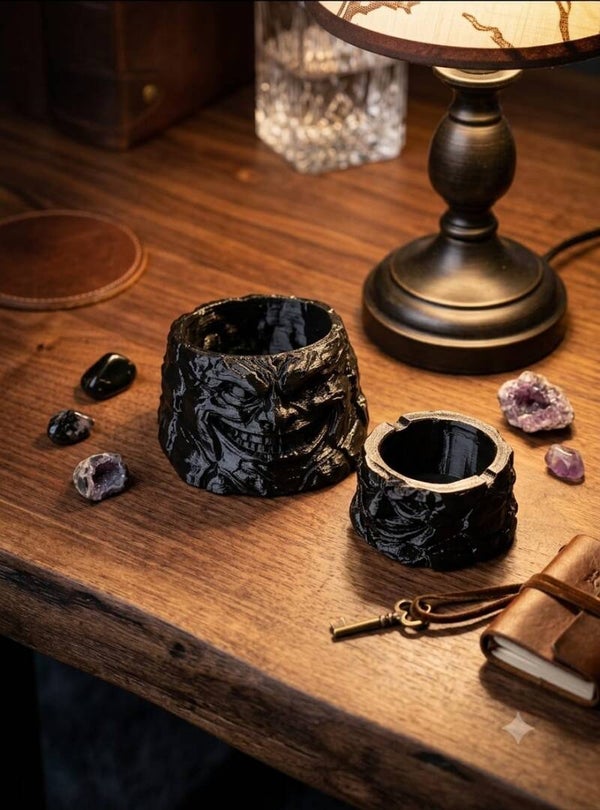 🖤 Gothic Skull decorative Ashtray