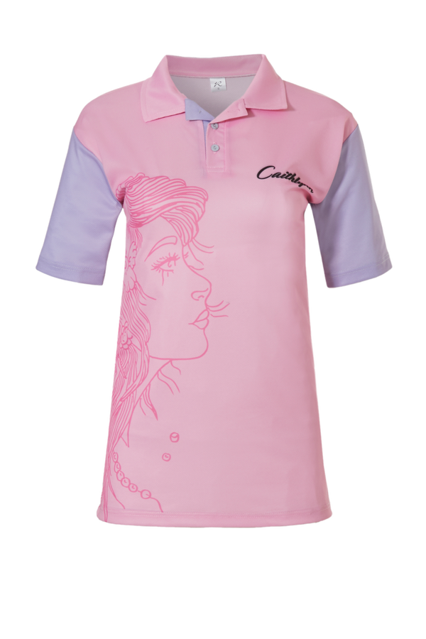 Dartpolo  Roze met Swarovski steentjes
