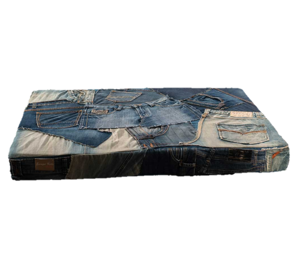 Denim-Hundekissen 45 x 65 cm.