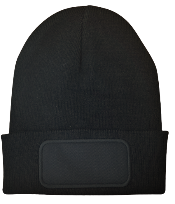 Mütze schwarze mit Aufdruck Ihres Logos oder Firmennamens