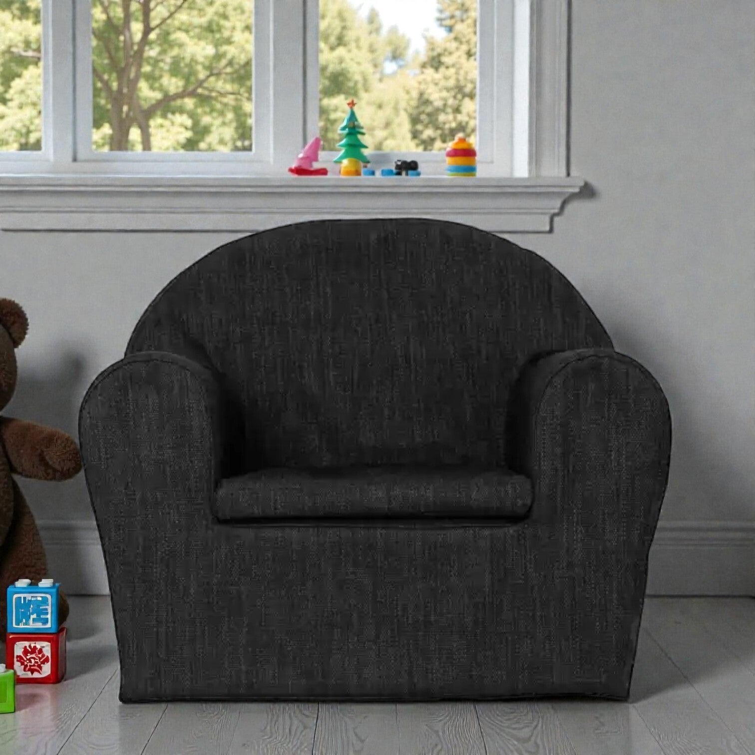 Peuterstoeltje gemaakt van stof geschikt voor buiten!!