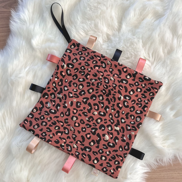 Labeldoekje Leopard Luxury - Mauve