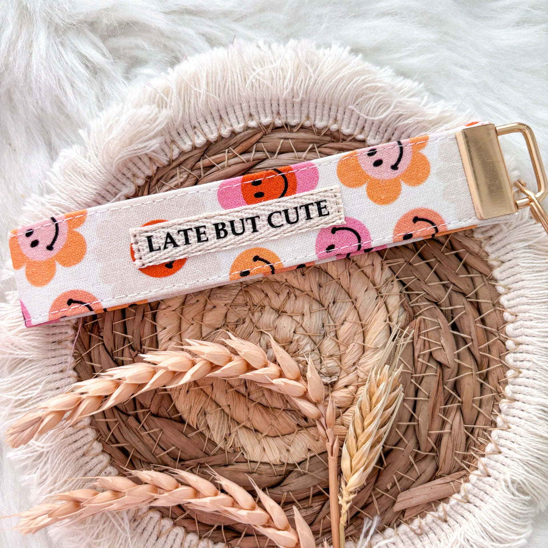 Wrist keychain - LATE BUT CUTE