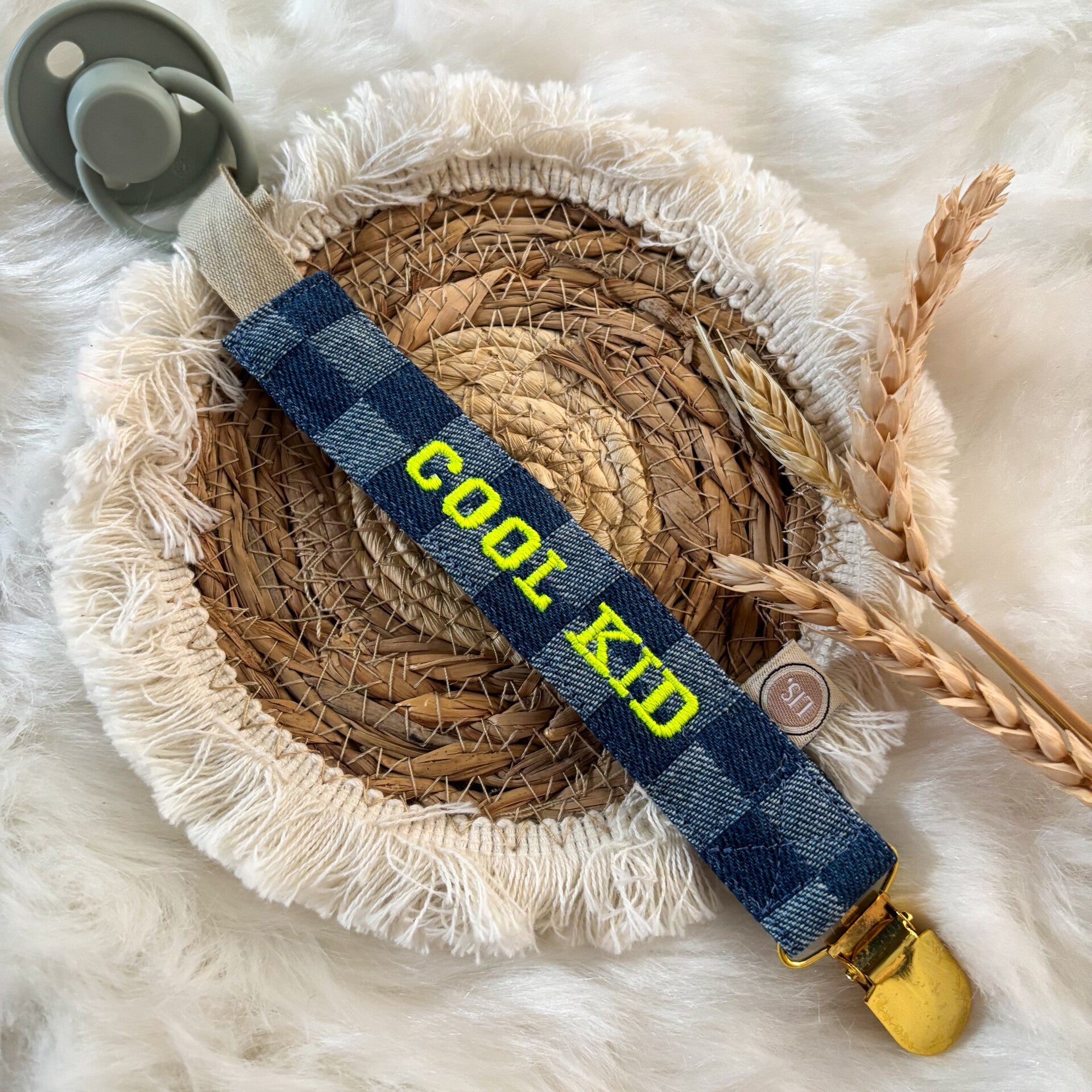 Speenkoord naam - denim III