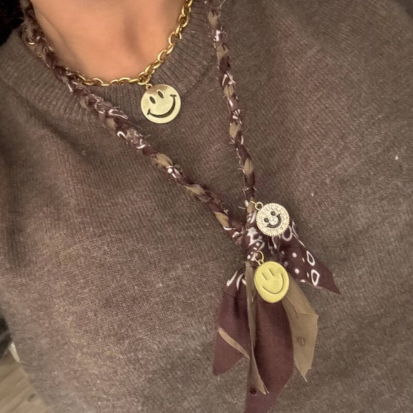 Bandana Ketting - Brown