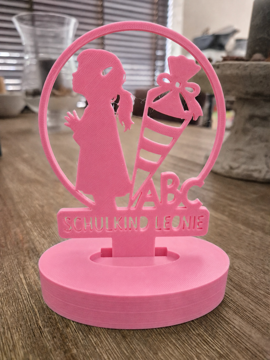 Geschenk zur Einschulung – personalisierte Tischdeko zur Einschulung