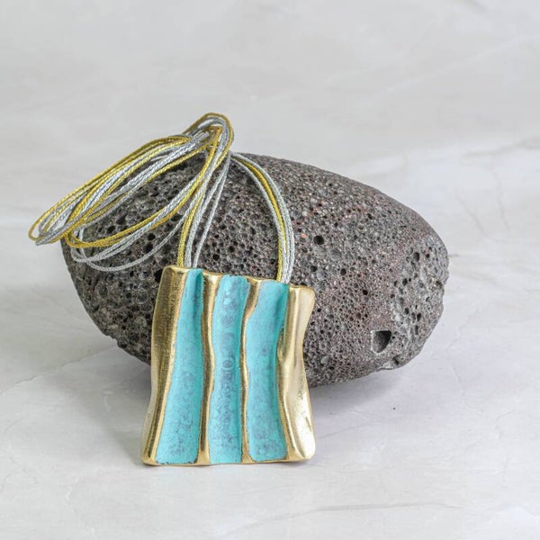 Collar turquesa bronce