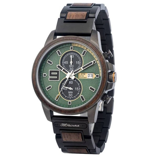 Reloj Estrellas - Madera de nogal