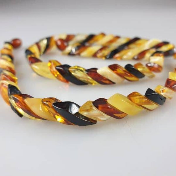 Collar de ámbar Collar de piedras preciosas de ámbar báltico real para adulto.
