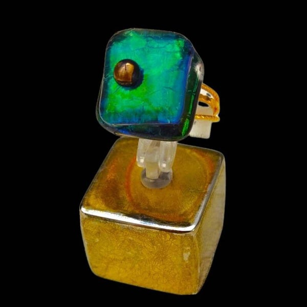 Anillo Perla A3R Oro 24k