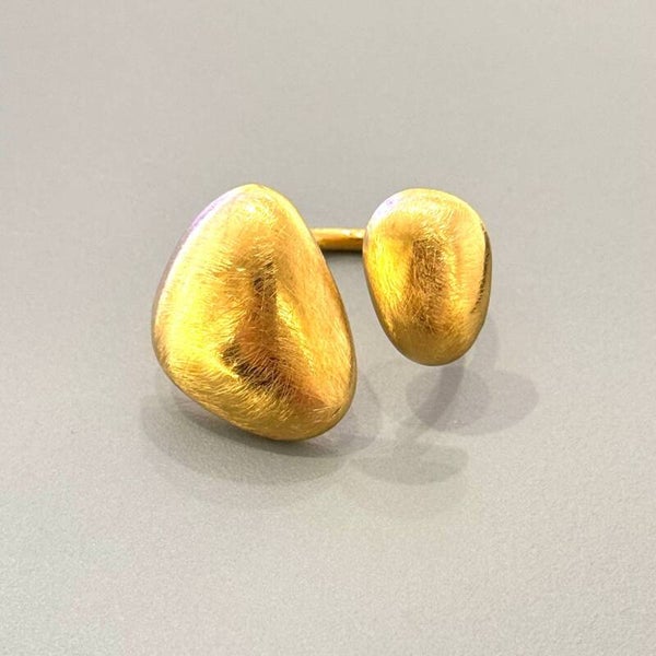 Anillo Couto: Distinción en Oro Mate Cepillado ✨