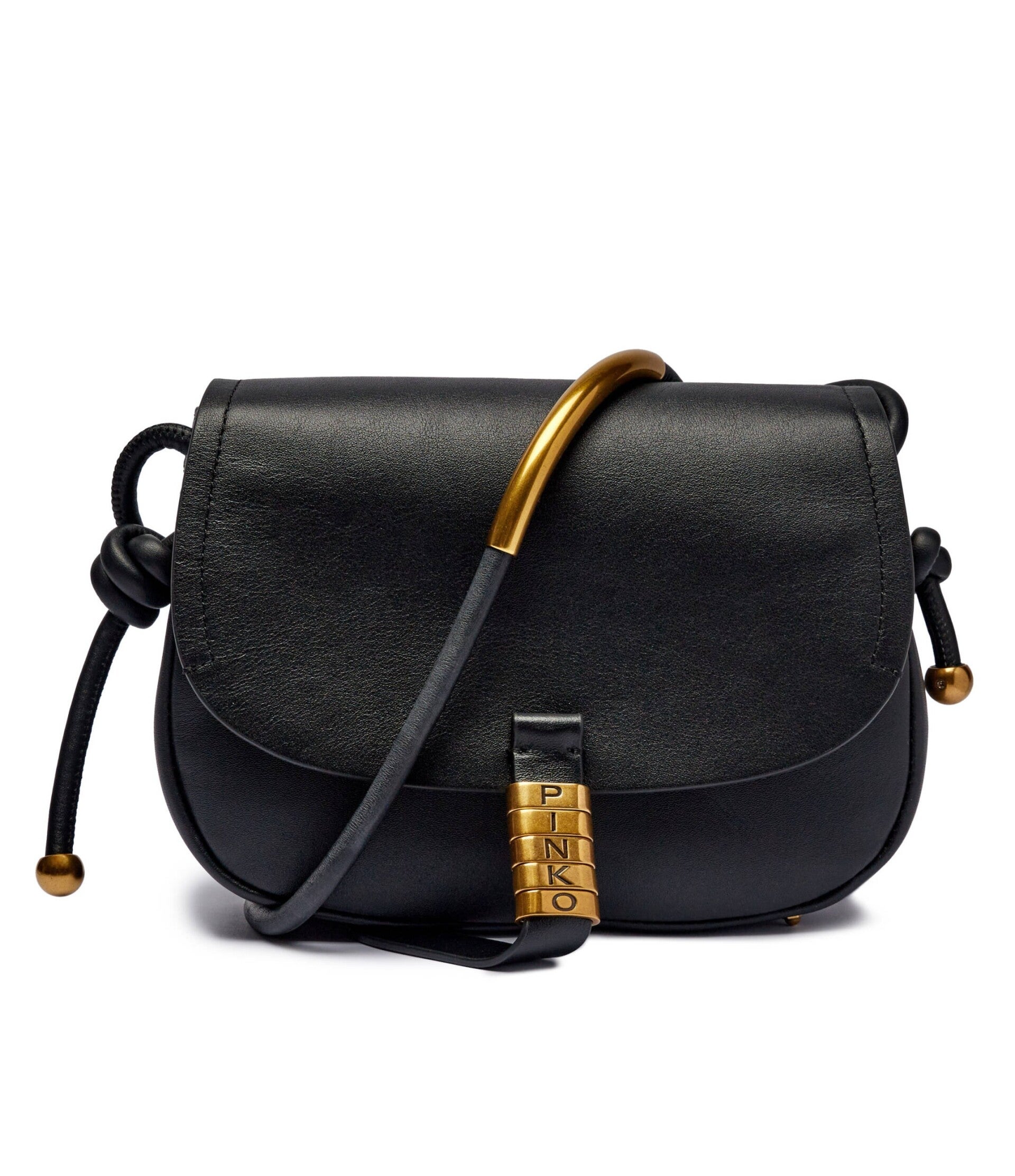 Pinko bolso bandolera de piel Saddle Mini