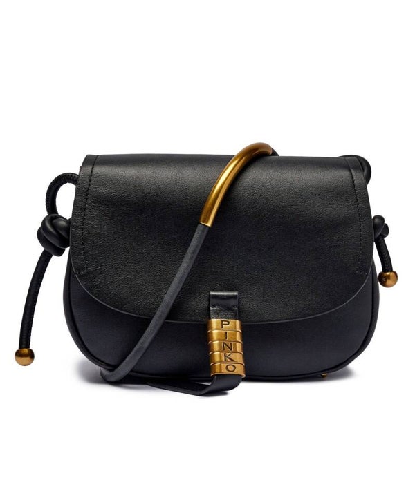 Pinko bolso bandolera de piel Saddle Mini