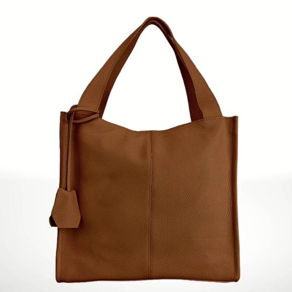 Bolso de piel vacuno Conan – Artesanal, grande y versátil-Cuero