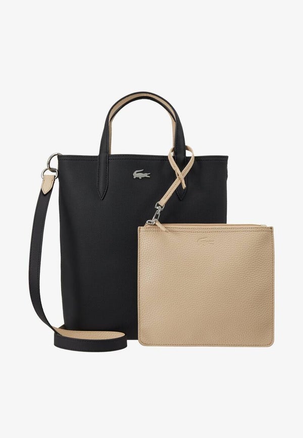 Lacoste SHOPPING BAG SET - Bolso de mano - black warm sand