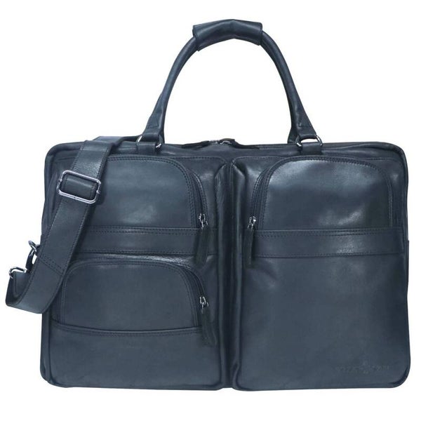 Greenwood Max – Bolsa de Viaje XXL de Cuero Genuino | Weekender Premium para Hombre y Mujer
