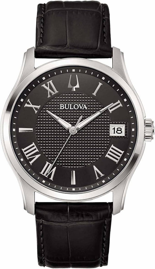 Bulova 96B390 – Reloj de Cuarzo para Hombre (Piel Negra)