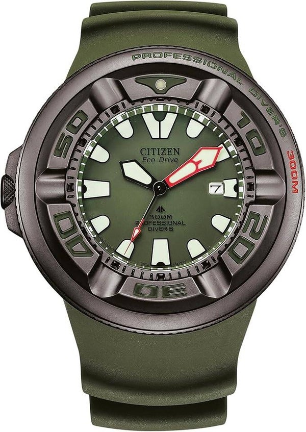 Citizen BJ8057‑17X (Cuarzo – Diver – Verde – Acero Inoxidable)