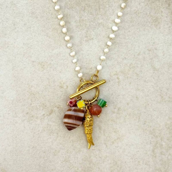 Collar de Perlas de Verano Bohem