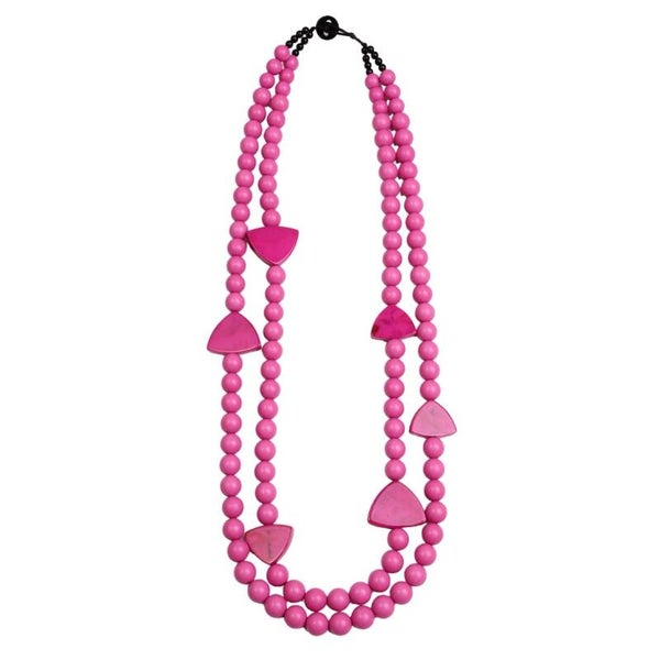 Collar "GeoColor" – Tono Fucsia