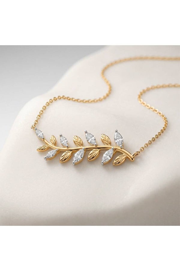 Collar Laurez - Plata bañada en oro fino amarillo