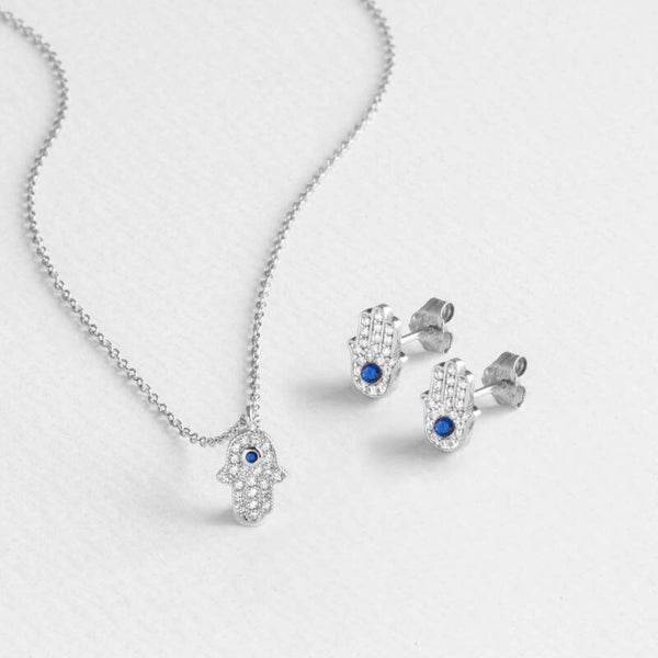 Conjunto Luxenter Fátima – Energía y Protección en Plata de Ley 925 ✨