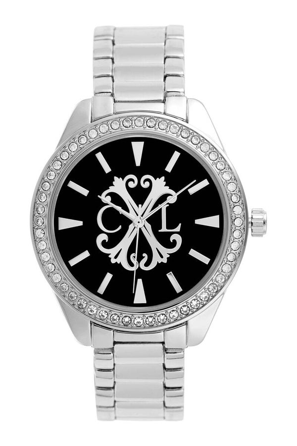 CXL BY CHRISTIAN LACROIX Reloj de cuarzo de metal aleado - Plateado y negro
