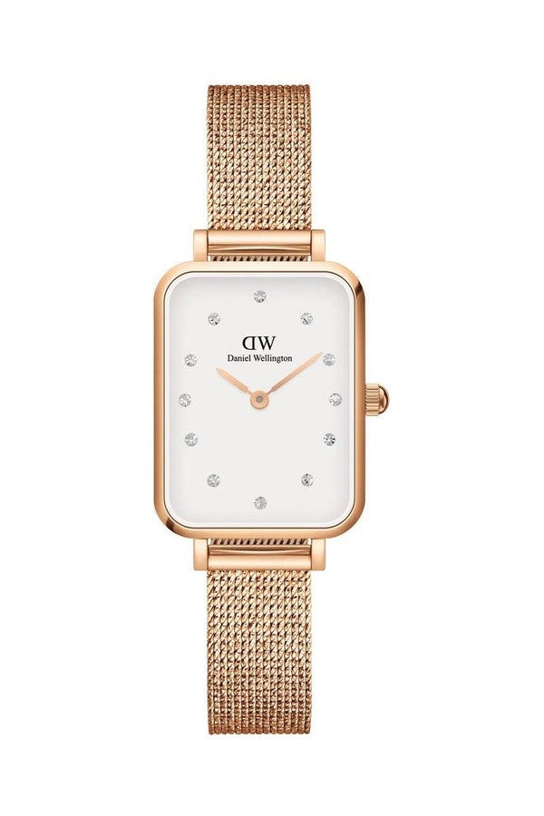 DANIEL WELLINGTON Reloj de cuarzo de acero Quadro - Rosa dorado y blanco