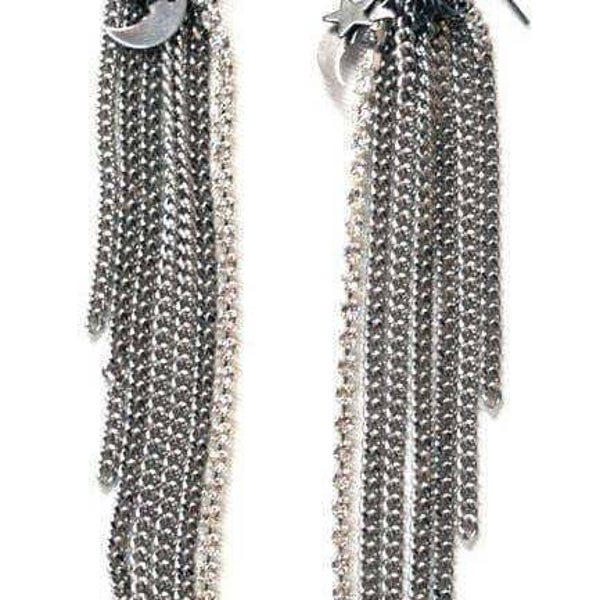 Pendientes Luna y Estrellas