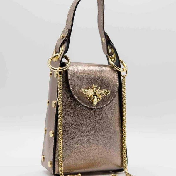 Bolso Abeja bronce
