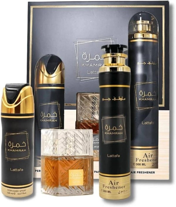Estuche Khamrah – Lattafa | Ritual oriental de lujo