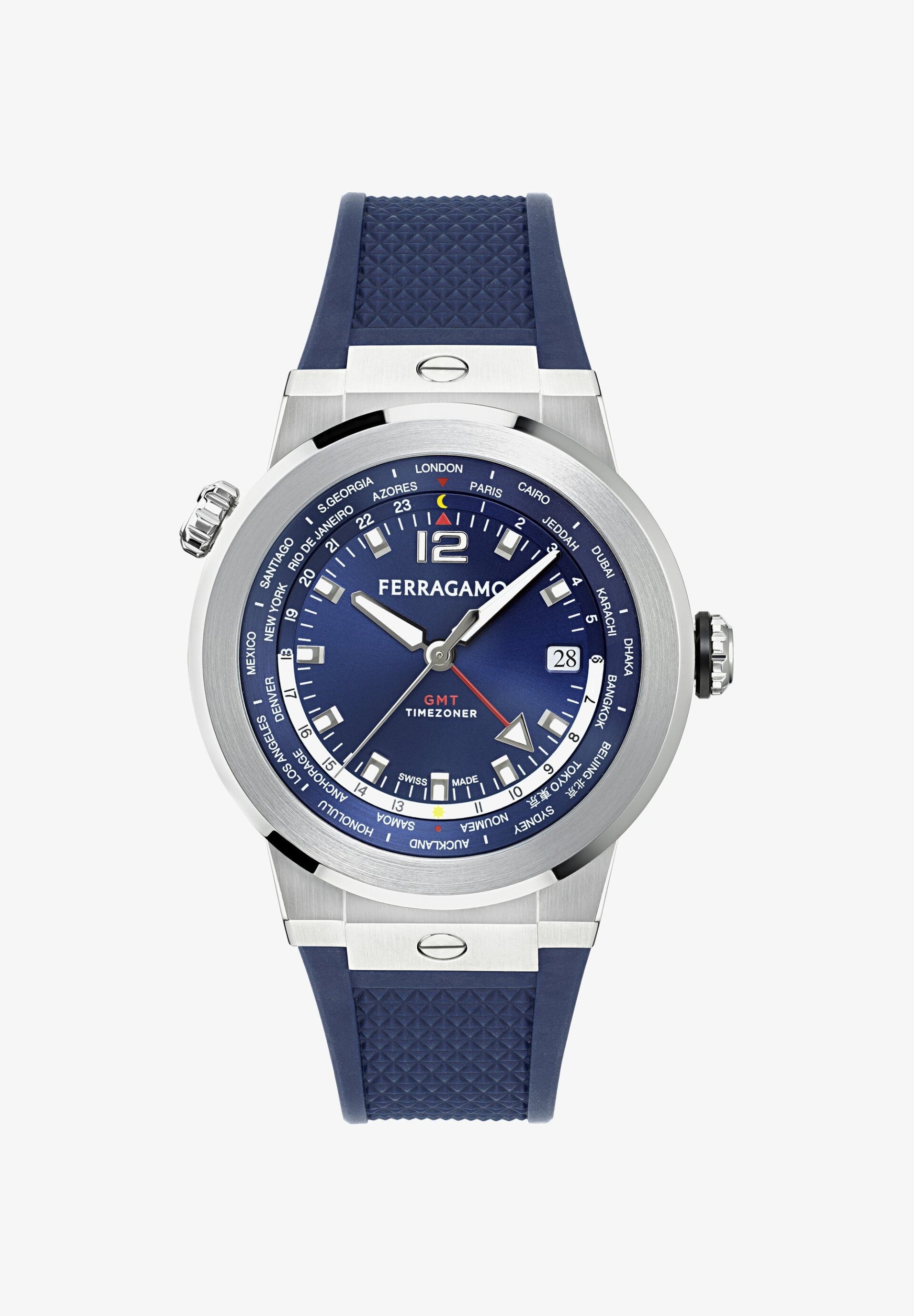 FERRAGAMO F-80 GMT WORLDTIME - Reloj - blue