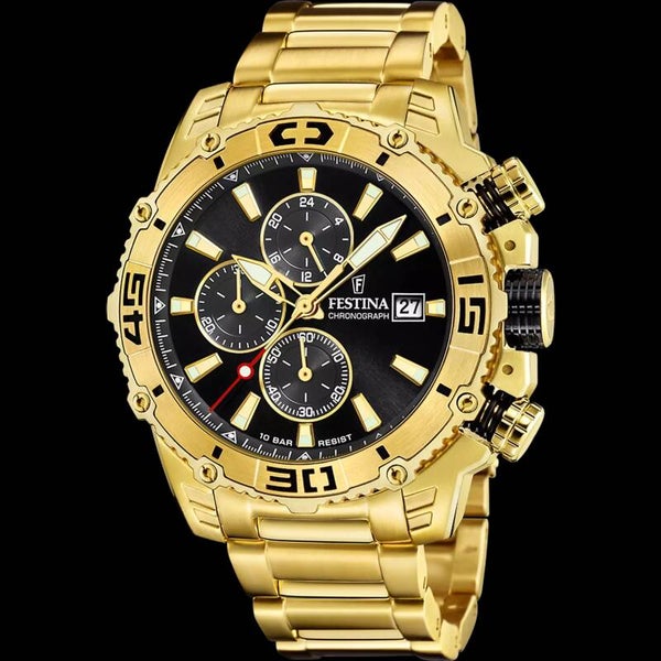 Reloj De Hombre Festina F20492/4 Prestige Cronógrafo Con Esfera Negra