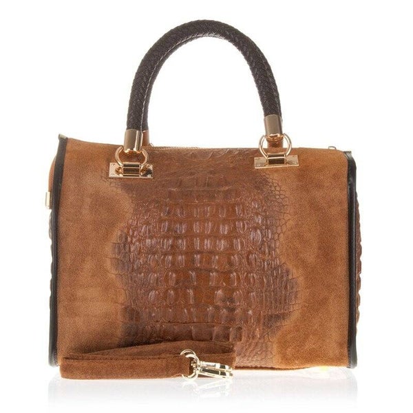 FIRENZE ARTEGIANI Anacapri Bolso tote Mujer.Piel auténtica Marron