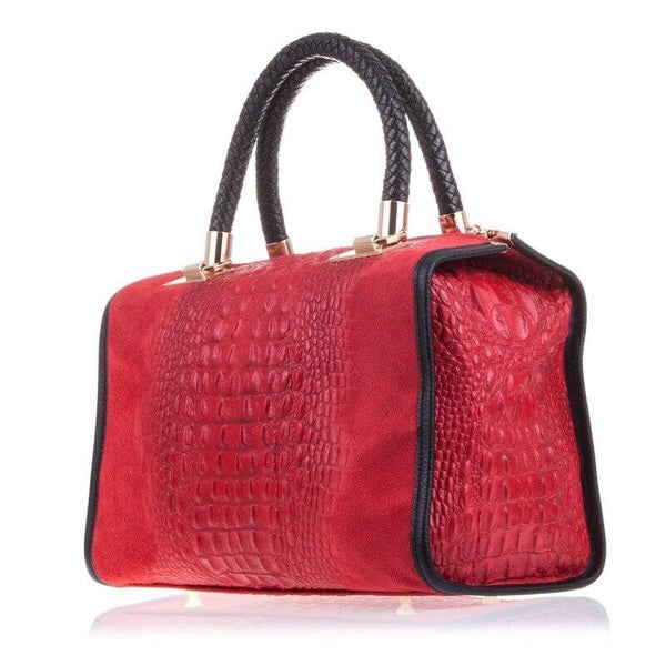 FIRENZE ARTEGIANI Anacapri Bolso tote Mujer.Piel auténtica Rojo