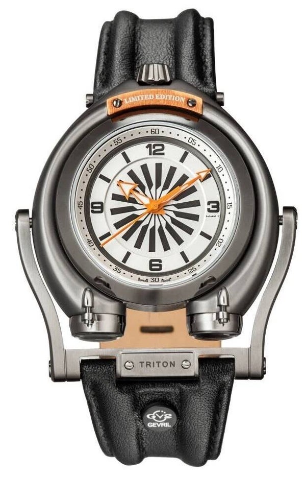 Reloj automático para hombre de edición limitada GV2 by Gevril 3404 Triton, fabricado en Suiza.