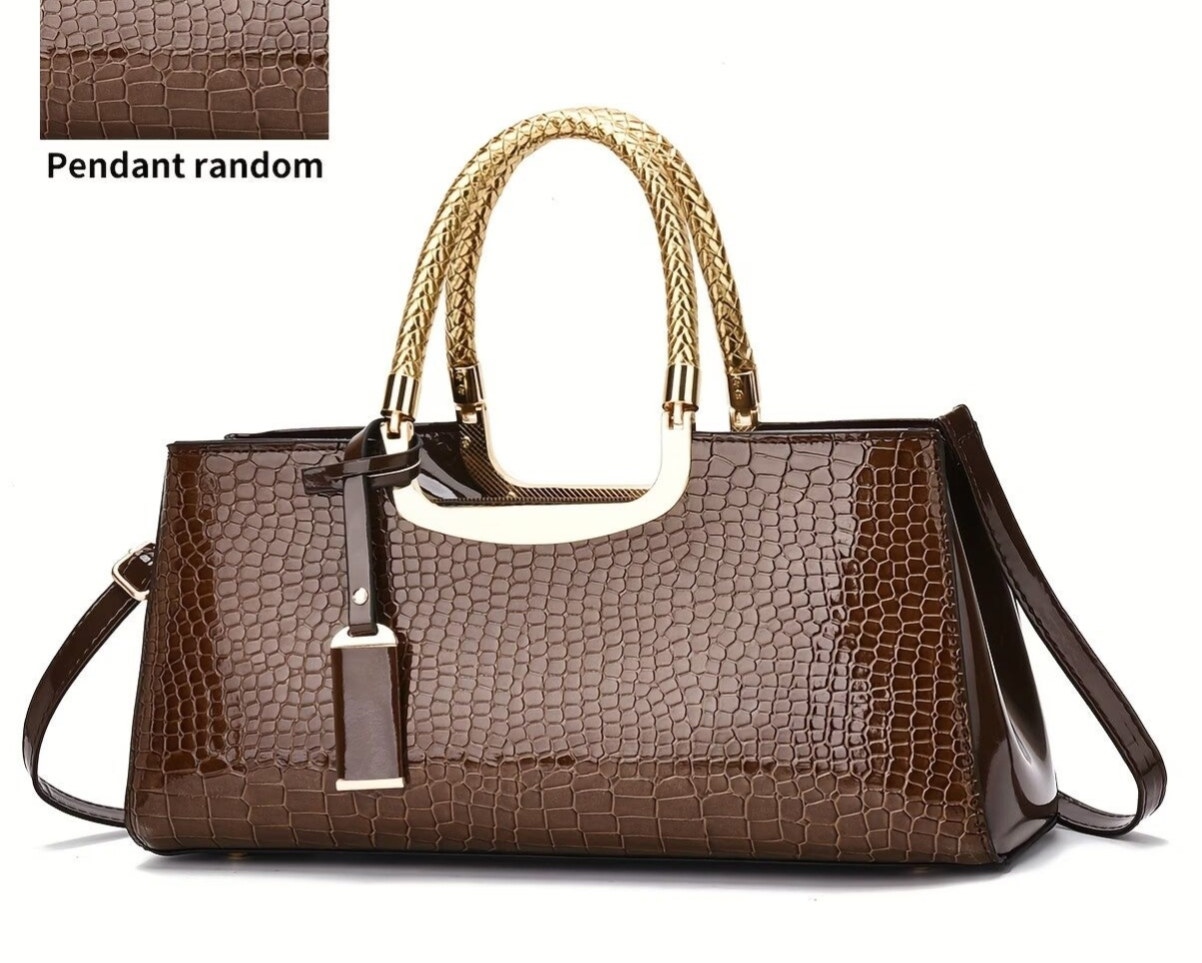 Bolso de Mano - Clutch de Noche - Café