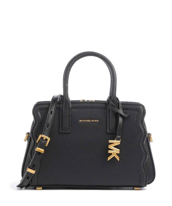 Michael Kors Laila XS Bolso de mano cuero de vaca graneado black
