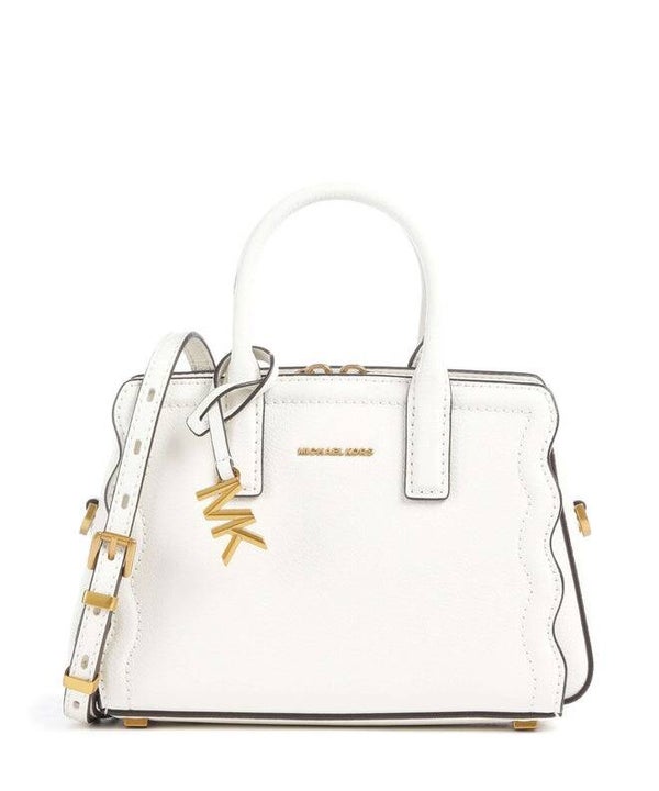 Michael Kors Laila XS Bolso de mano cuero de vaca graneado eggshell