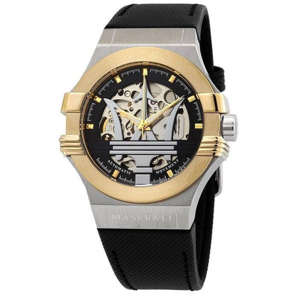 Reloj maserati potenza automatic skeleton dial hombre r8821108037