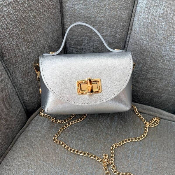 MINI BOLSO GINEVRA EN PIEL GENUINA HECHO EN ITALIA