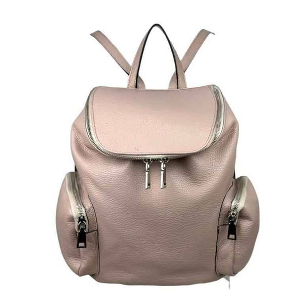 Amplia Mochila de Piel con Bolsillos Laterales y Trasero