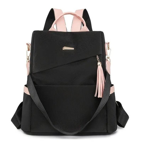 MOCHILA BORLA ROSA ELEGANTE