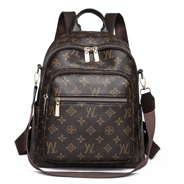 Bolso Bandolera Estilo Mochila para Mujer –Café